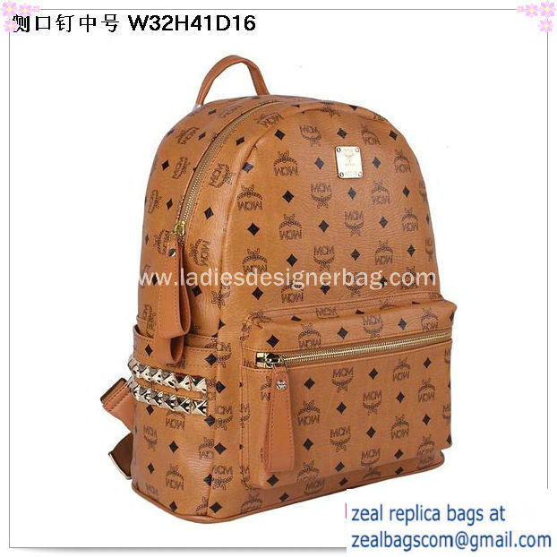 High Quality Replica MCM Medium Stark Backpack MC2446 Wheat - Click Image to Close
